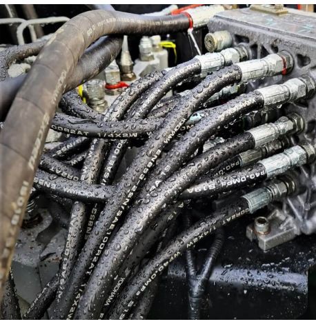 SAE100R2 Hydraulic Hose  Yokohama Double Wire Braid Hose